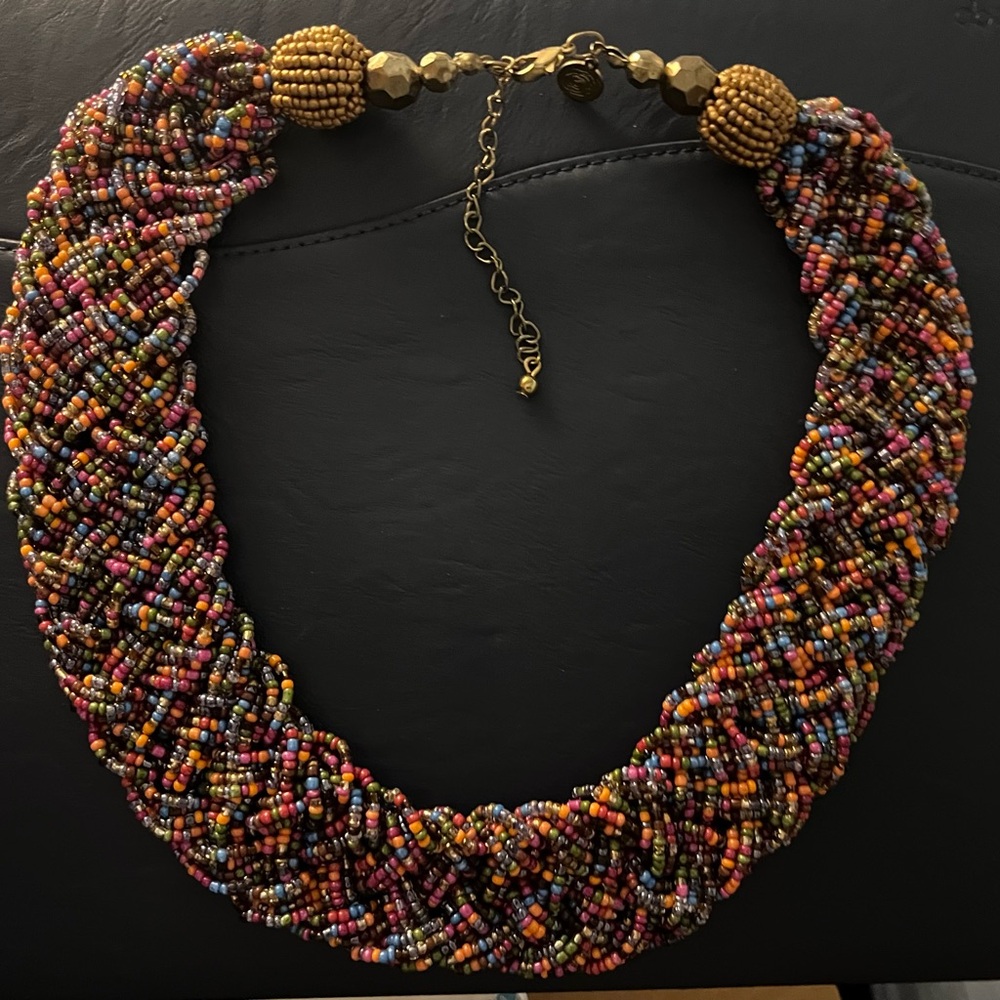Multicolor Beaded Necklace by Susan Graver